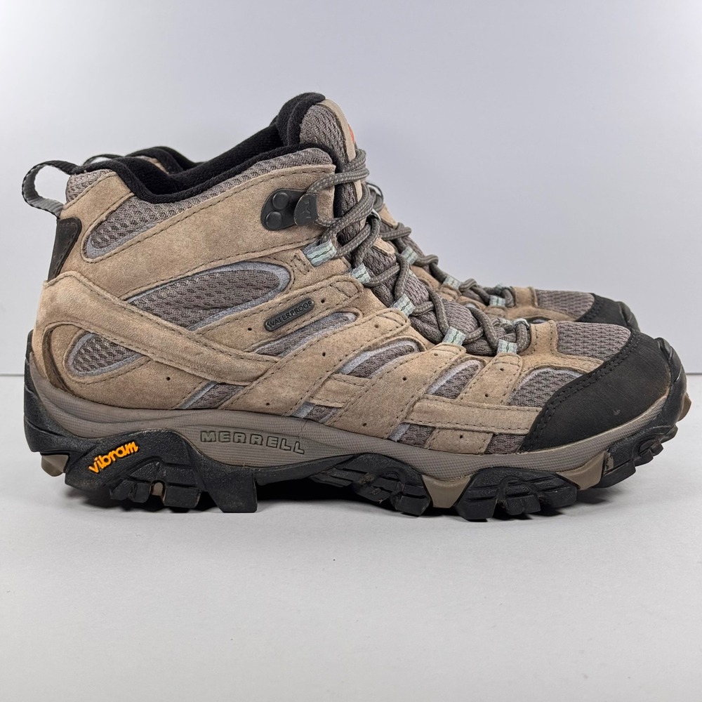 Merrell Moab 2 Mid Waterproof Womens Hiking Boots Brown J06014 Size 9